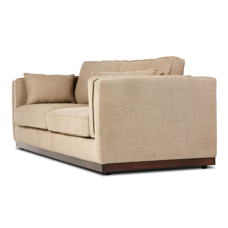 Lawrence Sofa, Nova Taupe 100% Polyester, 34" H x 108" W x 40.75" D
