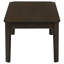 Ensemble de tables basses et de tables de bout 3 pièces Amaro avec finition brun foncé, fabrication durable et design moderne épuré