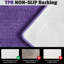 Ensemble de tapis de salle de bain en microfibre mauve 17 po x 24 po - Tapis de bain épais et antidérapant, lavable à la machine, pour plancher de salle de bain, baignoire et douche