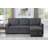 Linen Reversible Sleeper Sectional Sofa With Storage Chaise-1216646507-1234331797-1234331799