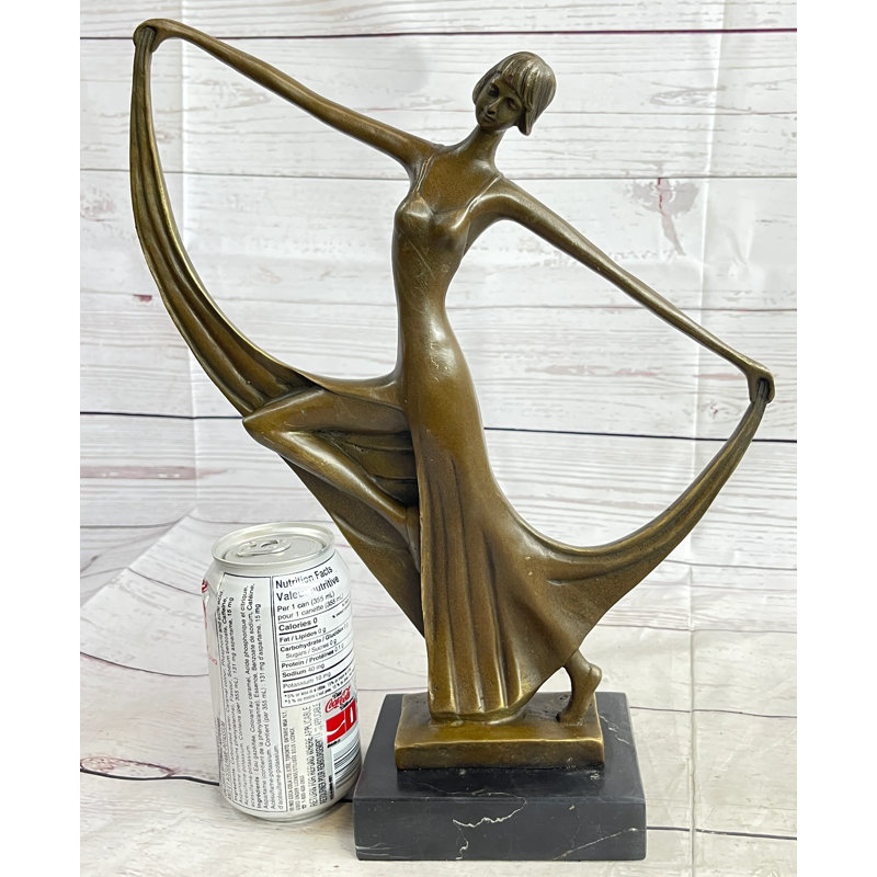 Sculpture Bairagi Slender Art Deco Dancer Showgirl