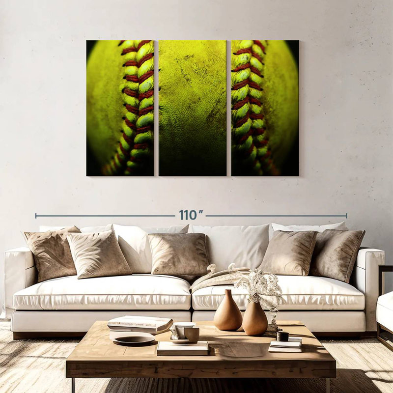 Sireci Dirty Softball, 48" H x 74" W