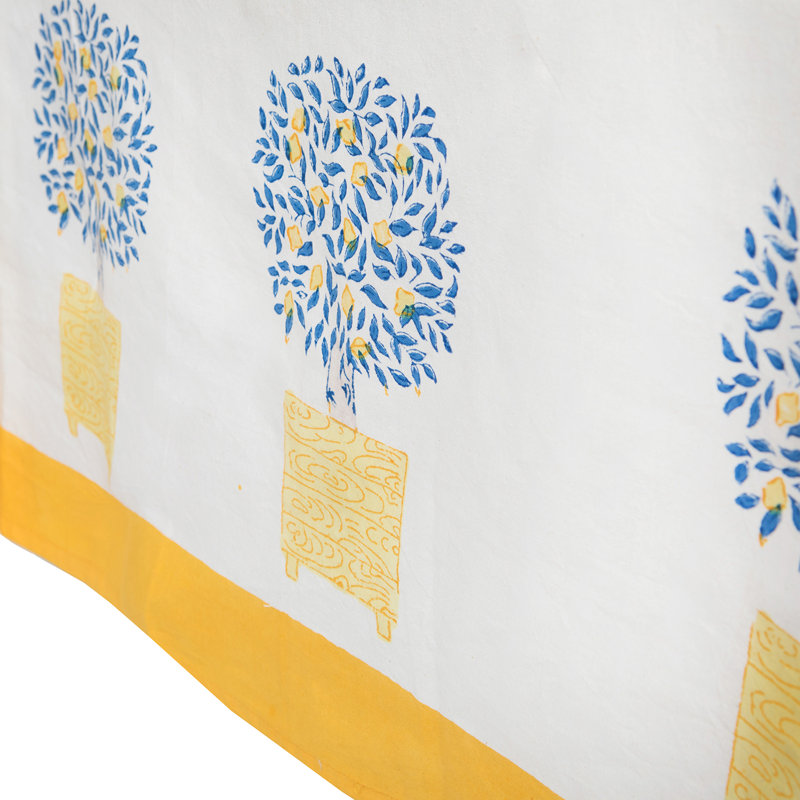 Lemon Tree Tablecloth, 59" W x 59" L