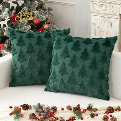 Christmas Tree Throw Pillow Cases Set Of 2