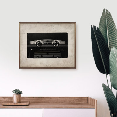 Cassette en noir et blanc