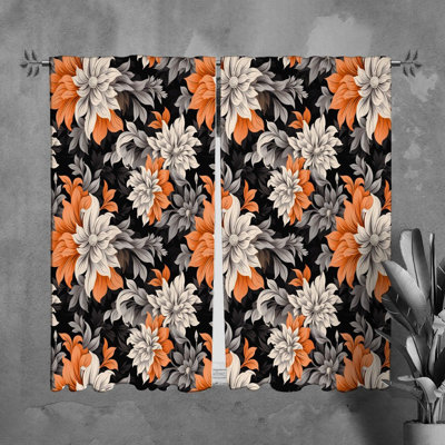 Rideaux à motif floral - 6101