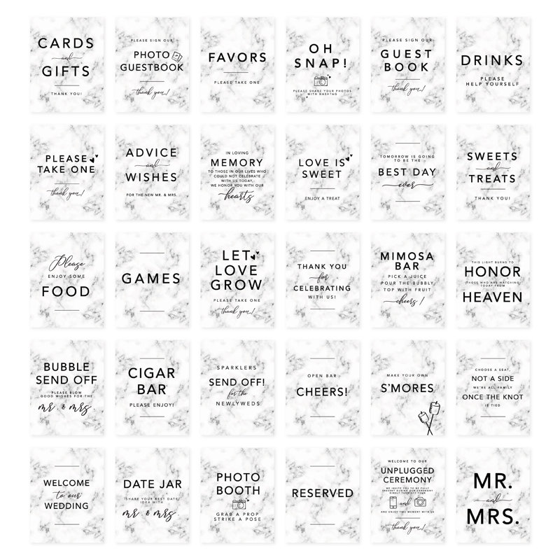 Wedding Backdrop and Signs