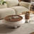 Modern Round Coffee Table with Storage