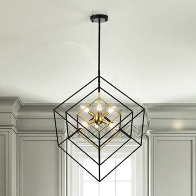 Lustre cage Spoutnik 6 lumières Alexaundrea