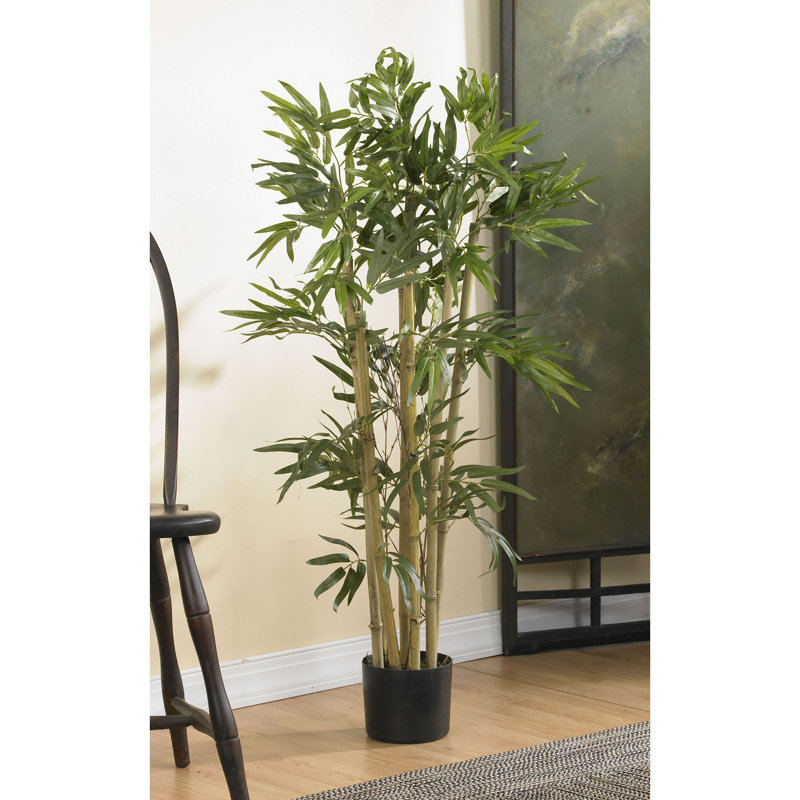 Faux Bamboo Tree in Pot, 36" H  x 21" W x 21" D
