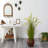 53'' Faux Grass in Wood Planter