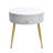 19.6'' Easy Assembly End Tables With High Gloss Faux Marble Tabletops-603188818