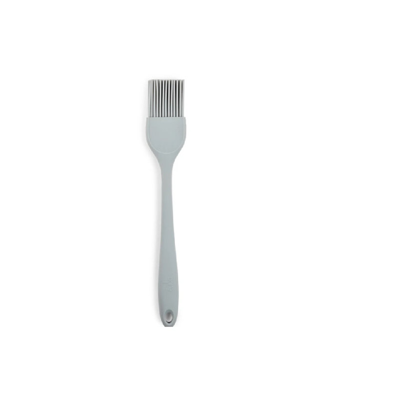 Core Kitchen Silver Silicone Basting Brush with Nickel Finish