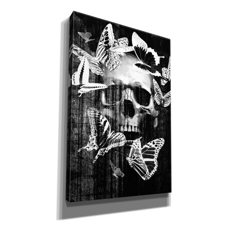 " Skull Butterfly Crown " by GraphINC, 18" H x 12" W x 0.75" D