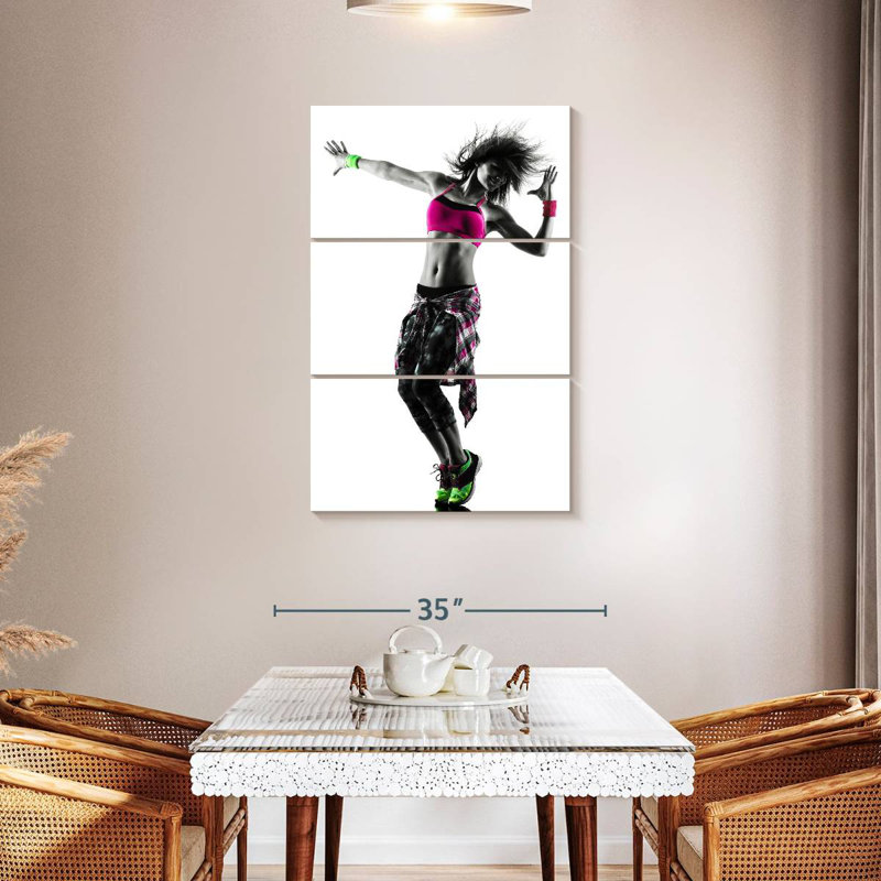 Zumba Dancer, 45" H x 28" W