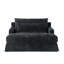 Canapé-lit en chenille, canapé Cama de 59,5 pouces, canapé-lit, canapé causeuse, canapé décontracté avec surface texturée et deux coussins, convient au salon-1139375117