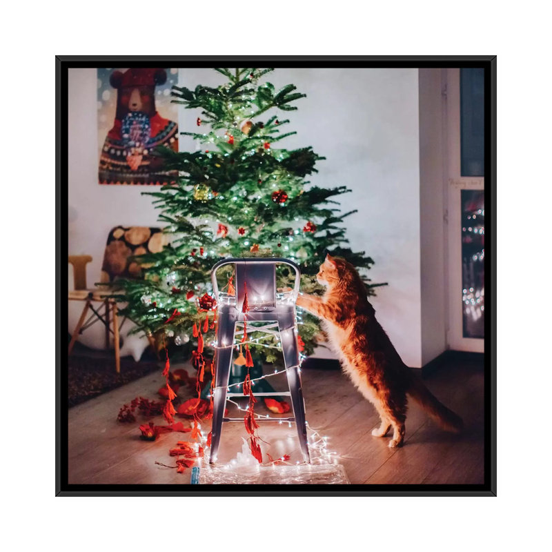 Impression « My Magic Helper II » par Hobopeeba, H 18 po x l 18 po x 1,5 po, Pas de tapis, Toile avec cadre noir