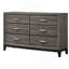 Commode 6 tiroirs Grey Oak