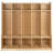 Serena Wood School Coat Locker with Bench, Cubbies and Storage Organizer Hook