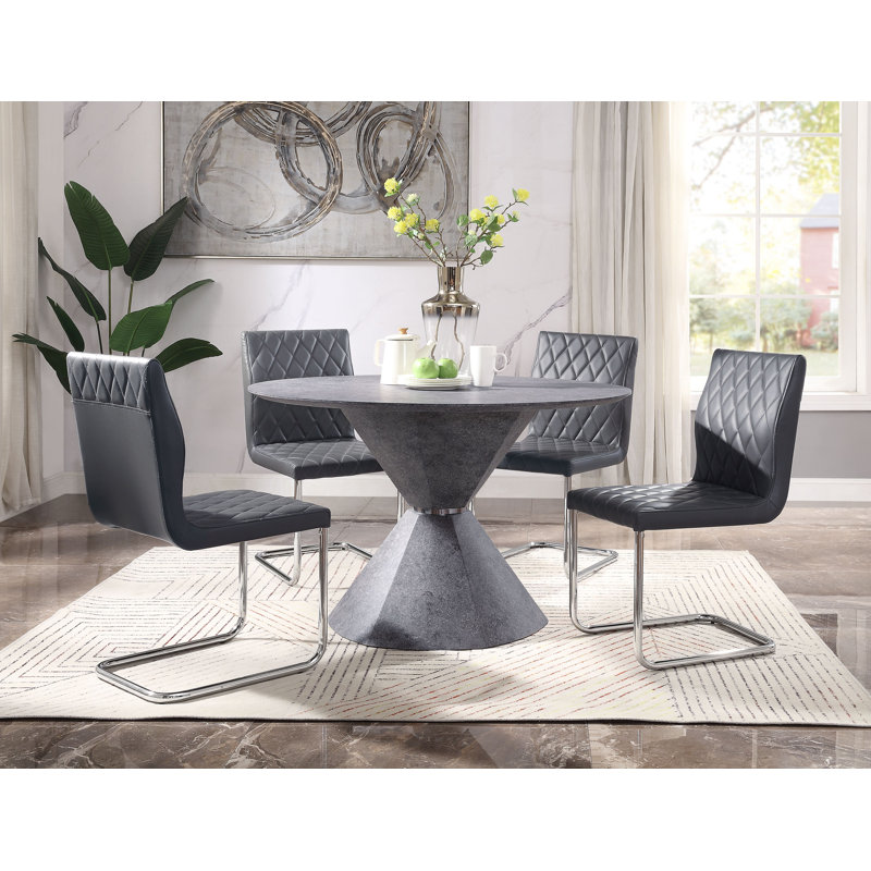 Aillee 4 - Person Pedestal Dining Set