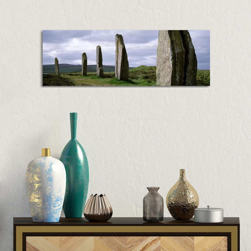 Ring Of Brodgar, Orkney Islands, Scotland, United Kingdom by Panoramic Images - Wrapped Canvas Panoramic Print