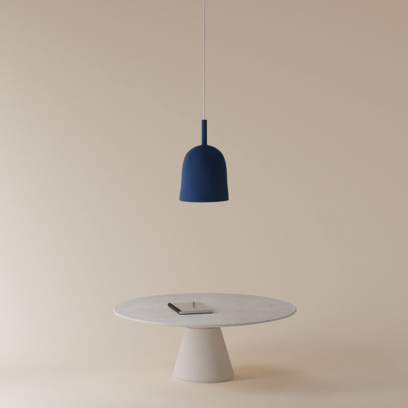 Vessel Pendant Light, Midnight, 18.5'' H x 9'' W x 9'' D, White