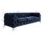  3 seater Chesterfield Sofa with Silver Metal Legs-808644849
