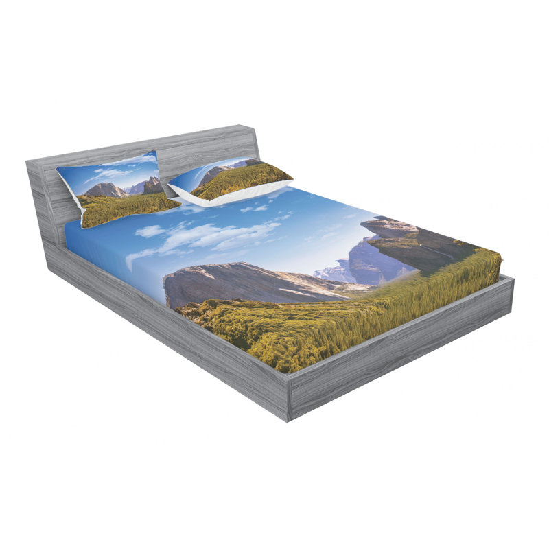 Microfiber Sheet Set, Queen Sheet Set with Fitted Sheet