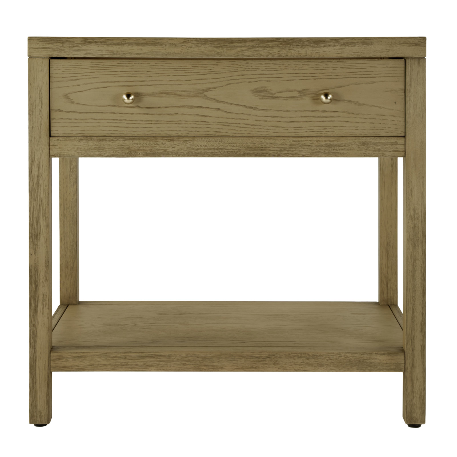 Celine 30" 1-Drawer Acacia Nightstand, Light Oak