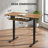 Electric Adjustable Standing Desk with Keyboard Tray,Height Adjustable Ergonomic Desk for Home or Office.-1018591093-1018591092