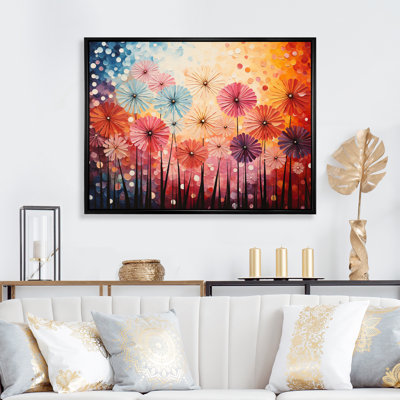 Feux d'artifice colorés - sérénade pointillisme III - impression