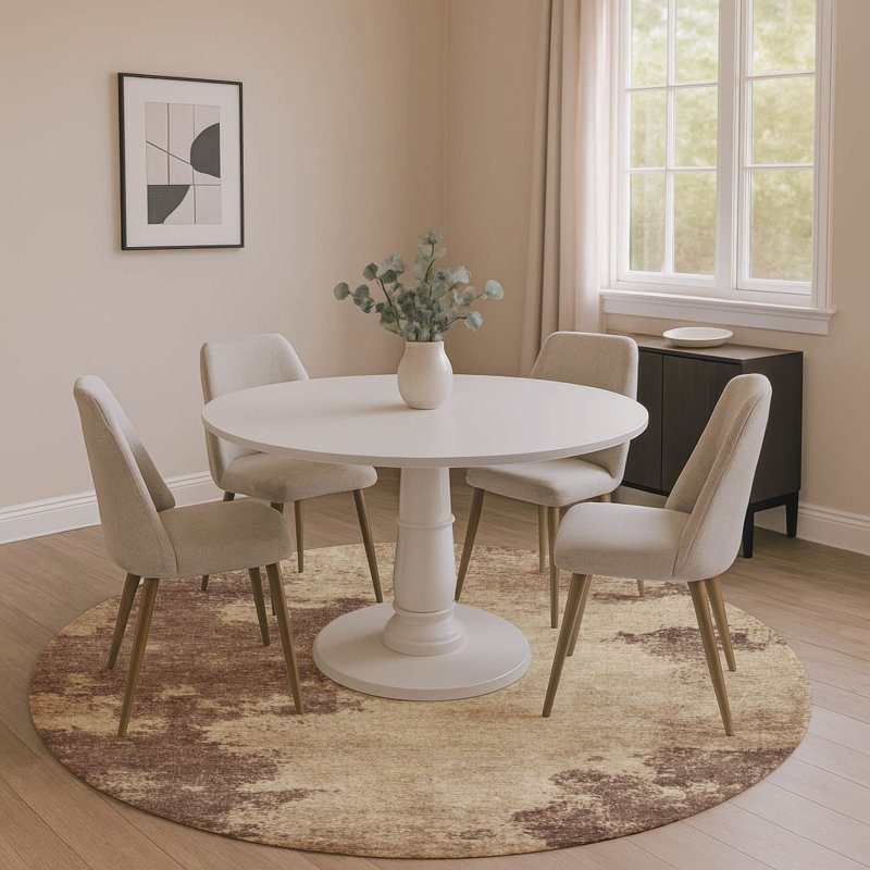 Premium Machine Washable Jakiyra AMF1902 Modern Rug, Round 8'