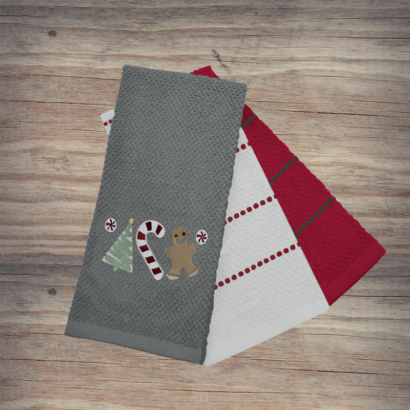 Cotton Tea Towel Kitchen Towel, Grey