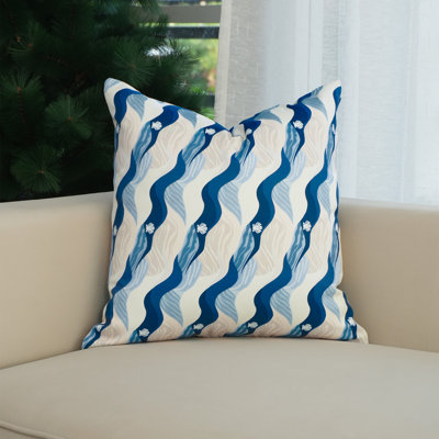 Fabdivine Stain Resistant Polyester Printed Outdoor Pillow Covers, Patio Pillow Covers & Decorative Patterned Cushions