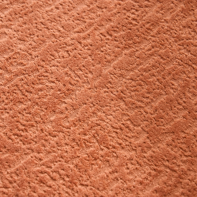 Canapé en chenille incurvé en chenille, sans assemblage, Corail