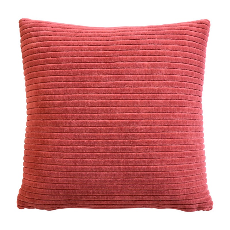 Ingvald Striped Square Throw Cushion, Red