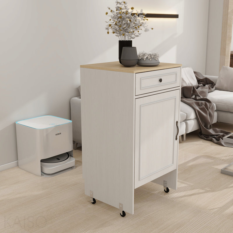 Armoire et support de rangement à tiroirs, support à roulettes, robot de balayage avec portes et tiroirs