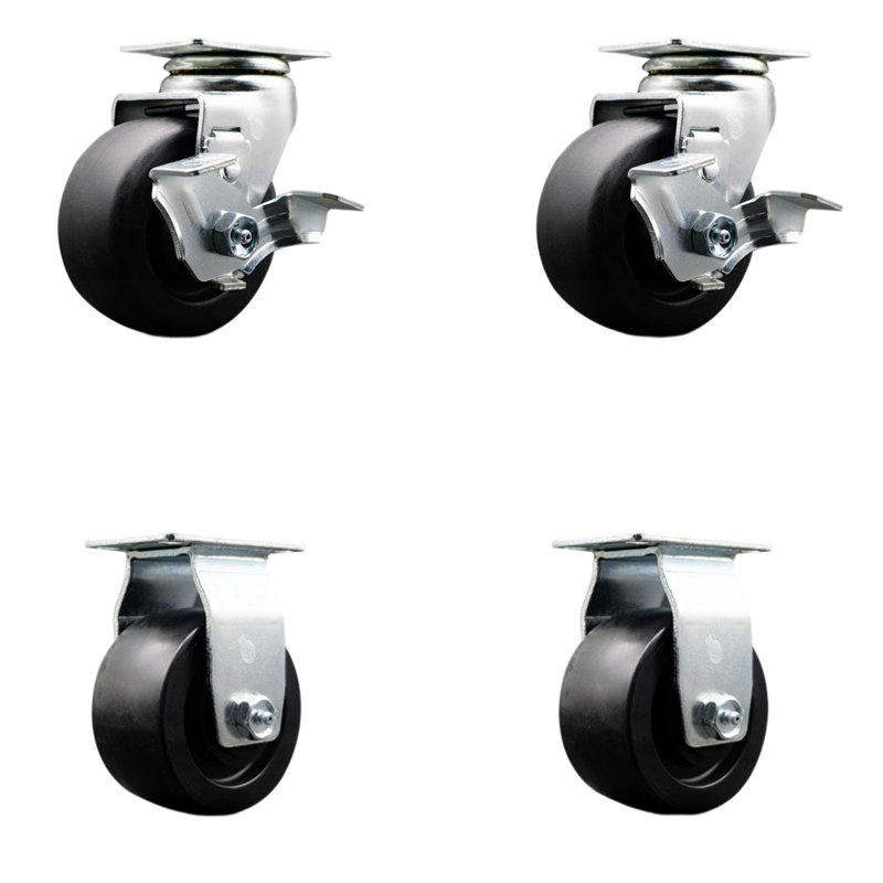 4-Piece Polyolefin Caster Set