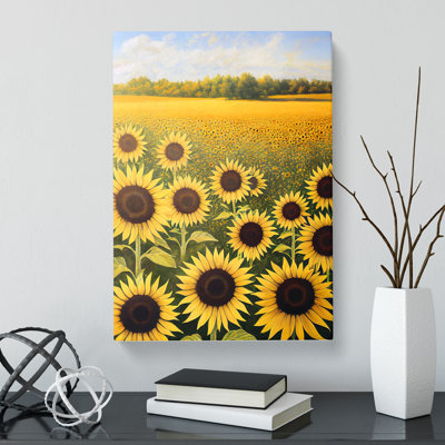 Valliant Sunflower Field Vol.3 - Wrapped Canvas