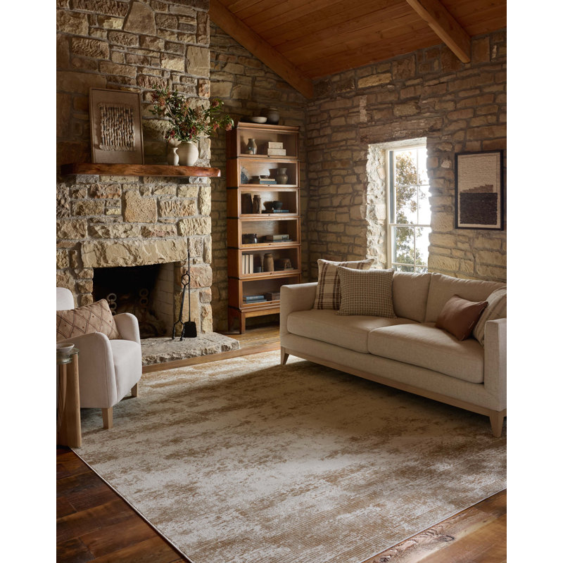 Tapis sable / beige Loloi Townes, Rectangle 7 pi 10 po x 10 pi