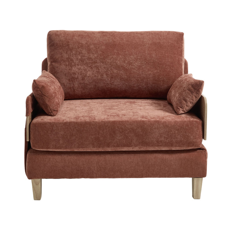Space-Saving 3-in-1 Convertible Sofa Bed Recliner, Mid-Century Modern Design for Small Spaces, Multi-Functional Furniture with Removable Storage Pockets
