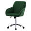Fauteuil de bureau ergonomique - velours, support doré solide et réglable, support lombaire à assise longue, base pour chambre à coucher