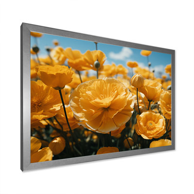 " Yellow Buttercups Field Vibrant II "