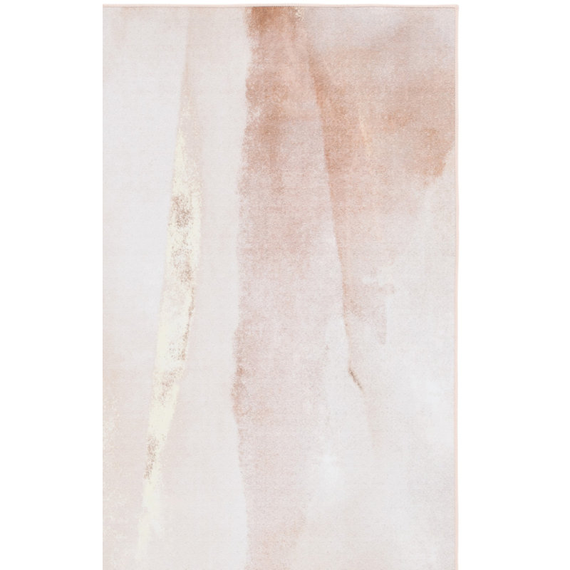 Bennita Area Rug In Beige / Gold, Rectangle 4" x 6"