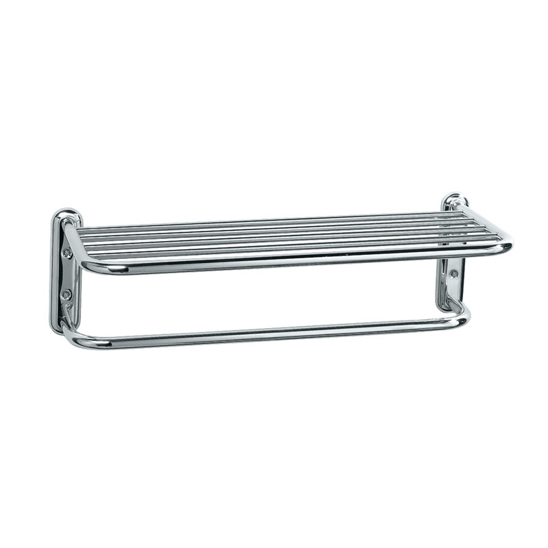 Wall Mount Stainless Steel Towel Rack with 1 Towel Bar | Spa Rack, Chrome