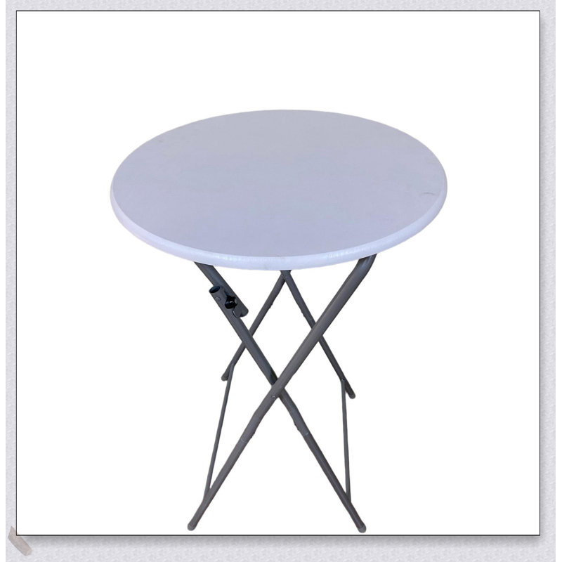 Ensemble de 2 tables de bar pliables avec pieds amovibles pour faciliter le rangement et le transport, parfait pour les petits espaces et les réceptions