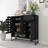 Farmhouse Sideboard Cabinet With Arched Lattice Doors-171143320