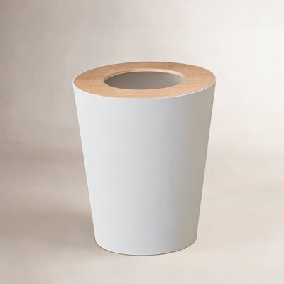 Yamazaki Home Rin 1.85gal Round Trash Can