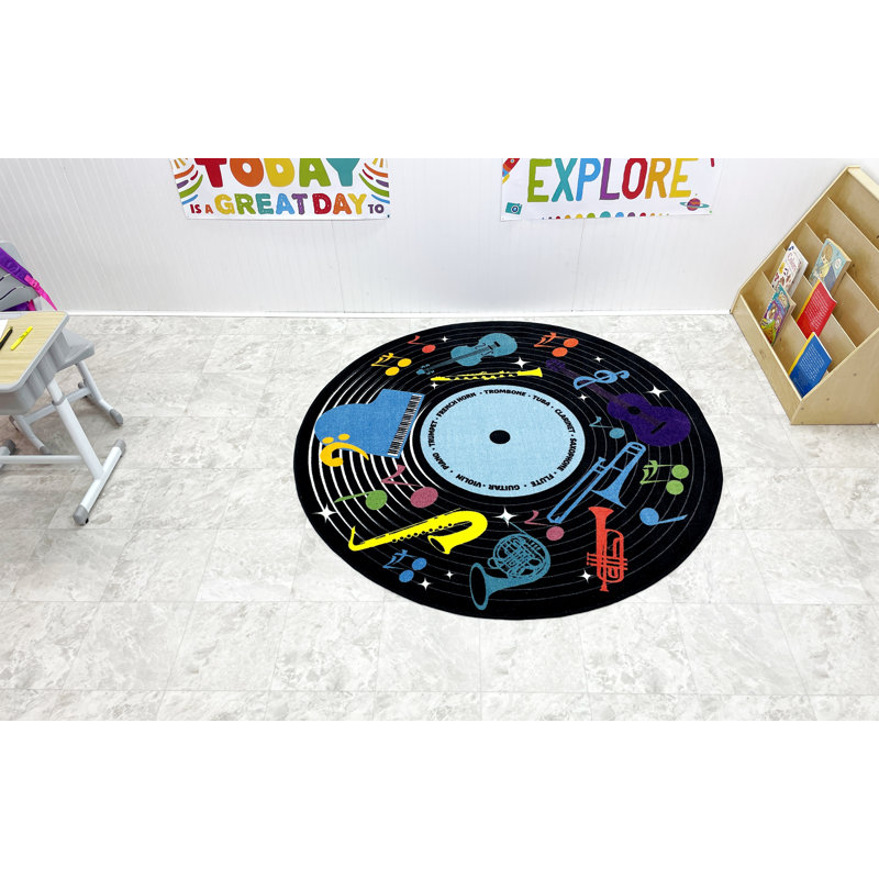 Tapis pour instruments de musique KidCarpet.com, Rond 6 pi