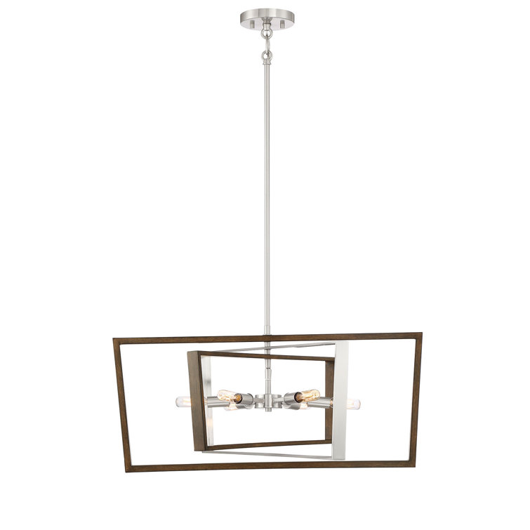 Krantz 6 - Light Dimmable Lantern Square / Rectangle Chandelier